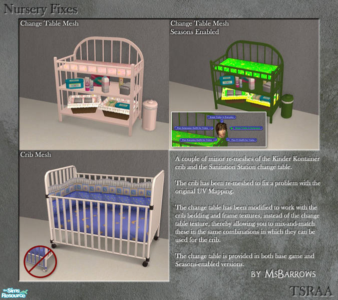 The Sims Resource - Nursery Fixes