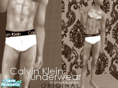 The Sims Resource - Original Calvin Klein Underwear for Men