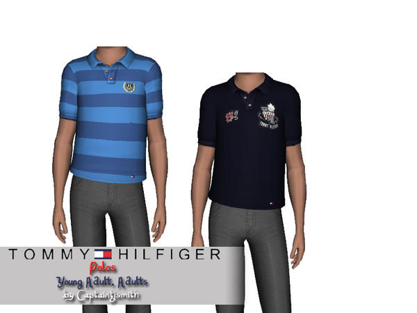 The Sims Resource - Tommy Hilfiger Polos