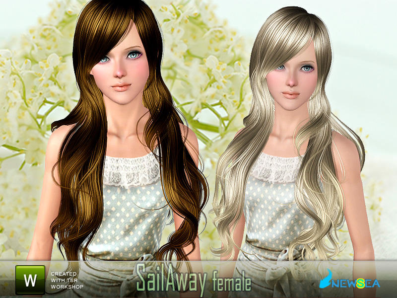 The Sims Resource - Newsea SailAway Female Hairstyle
