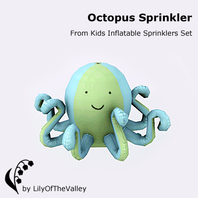 The Sims Resource - Kids Inflatable Sprinklers - Octopus