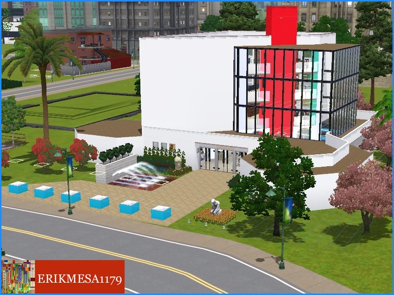 The Sims Resource - EM3 Modern Public Library