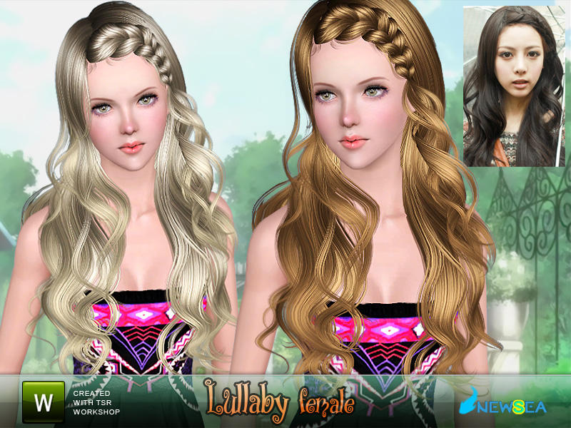 The Sims Resource - Newsea Lullaby Female Hairstyle