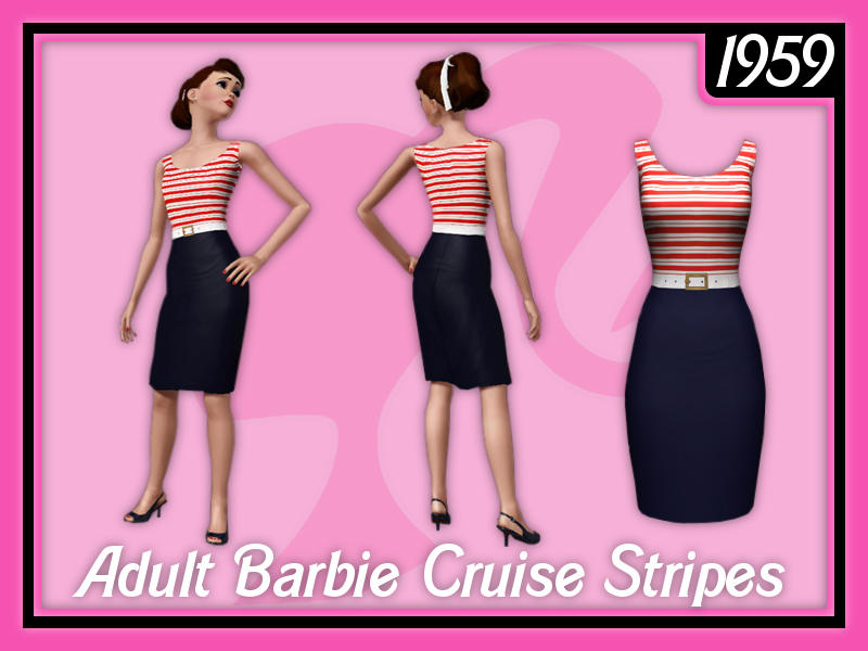 The Sims Resource - Sam_Adult Barbie Cruise Stripes