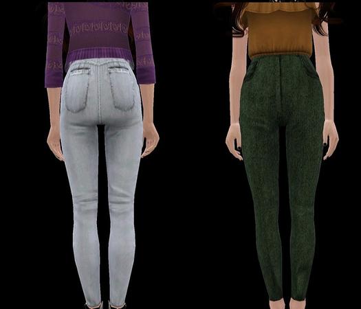 The Sims Resource - High waist jeans