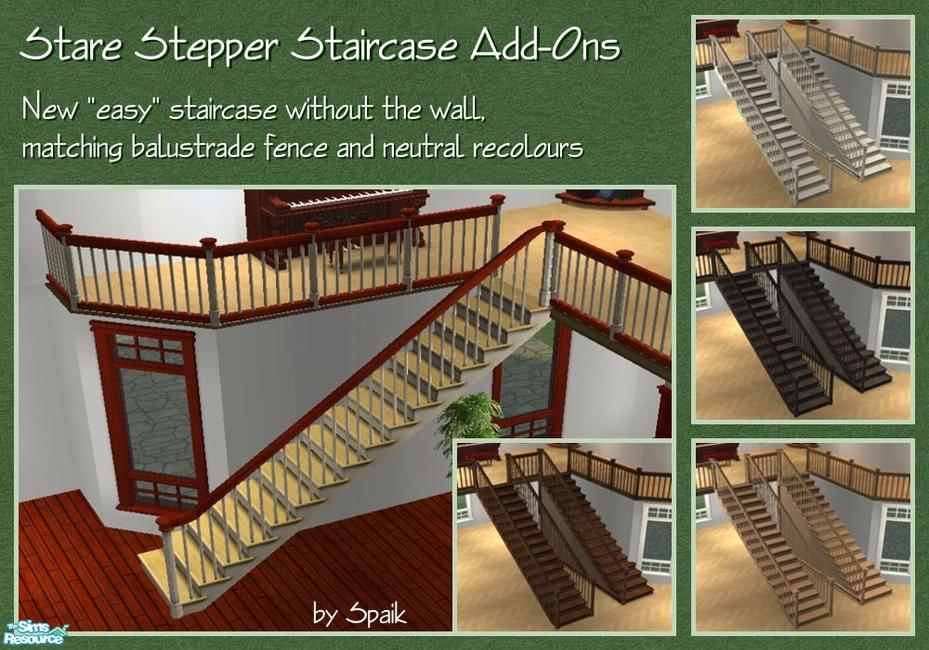 The Sims Resource - Stare Stepper Staircase Add-Ons