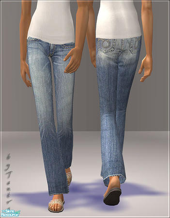 The Sims Resource - Blue Jeans Untucked