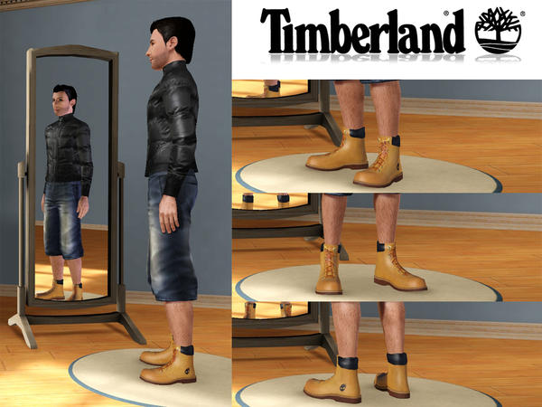 The Sims Resource - Timberland Boots New High Model v2