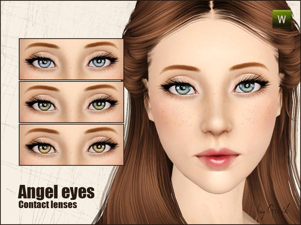 The Sims Resource - Angel eyes contact lenses