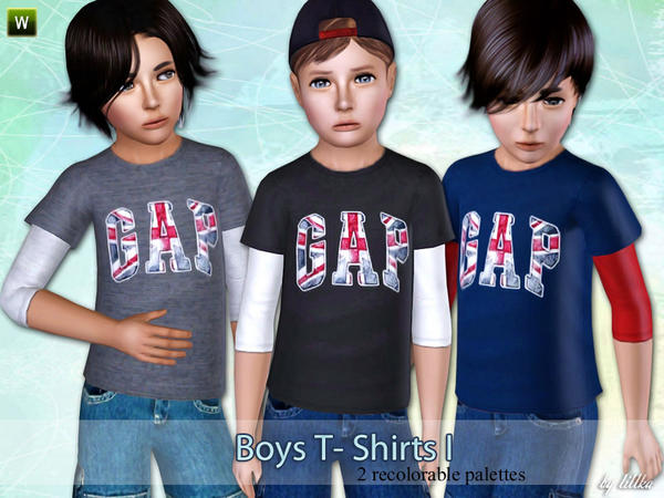 The Sims Resource - Boys T - Shirt I