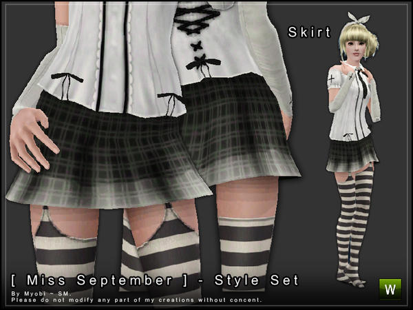 The Sims Resource - [ Miss September ] - Skirt