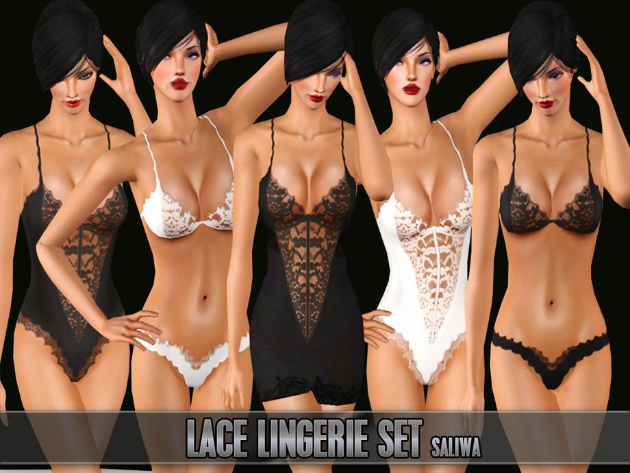 The Sims Resource - Lace Lingerie Set