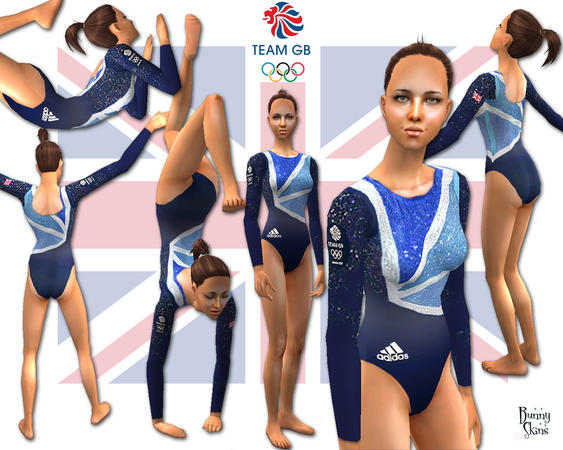 The Sims Resource - Team GB Gymnastics Leotard Female