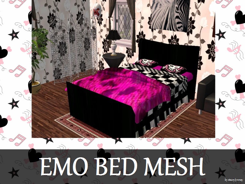 The Sims Resource - Emo Bed Mesh