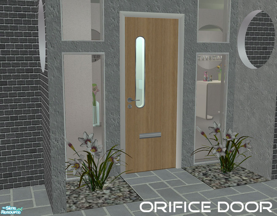 The Sims Resource - Orifice Door - Light Wood