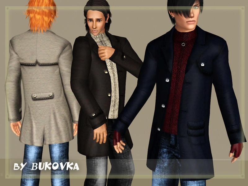 The Sims Resource - Cashmere coat male