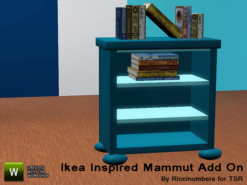 The Sims Resource - Ikea Inspired Mammut Childrens Room Bookshelf