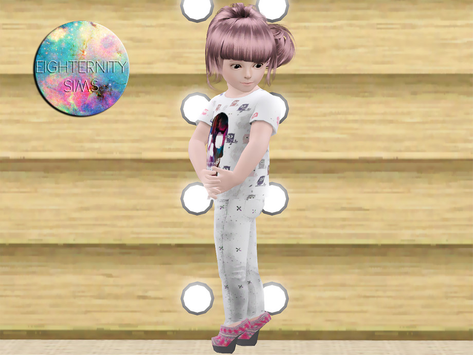 The Sims Resource - Skull Top Set for Toddler