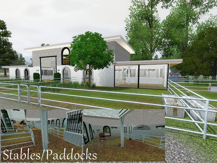 The Sims Resource - Apollo - Modern Horse Farm (no CC)