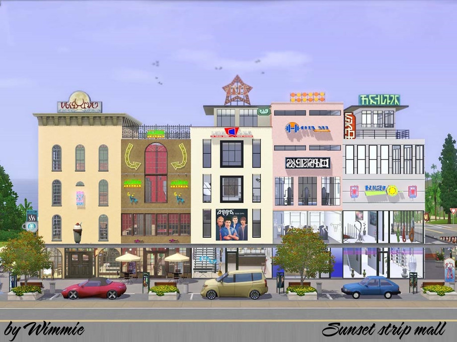 The Sims Resource - Sunset Strip Mall