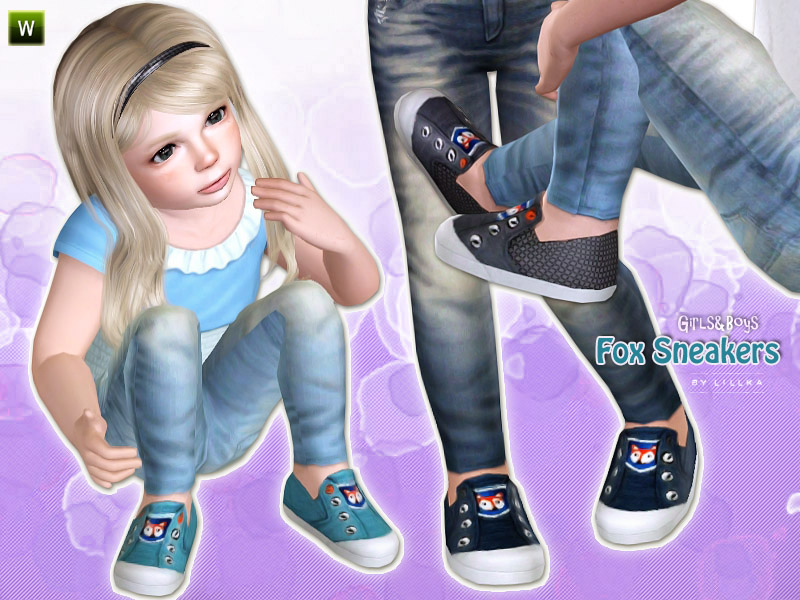 The Sims Resource - Fox Sneakers for Toddler