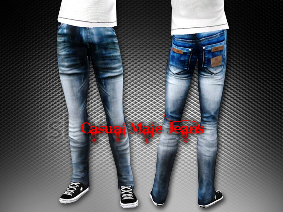 The Sims Resource - Realistic Casual Male Jeans