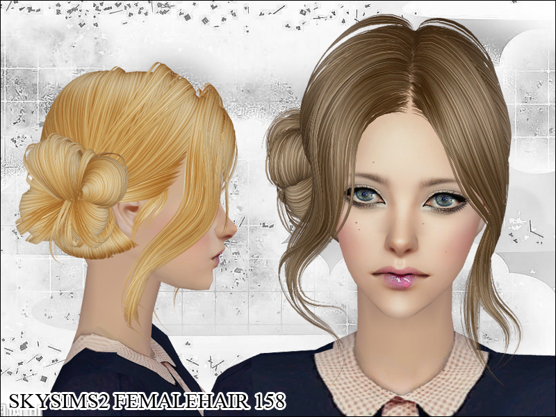 The Sims Resource Skysims Hair Adult 158