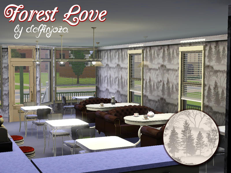 The Sims Resource - Forest Love - Granny's Diner Pattern - Once Upon a Time