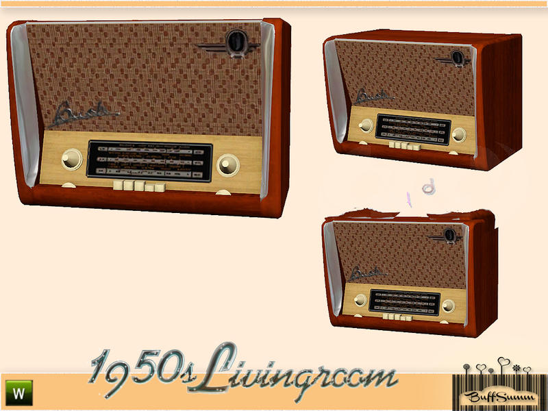 The Sims Resource - 1950s Livingroom Radio