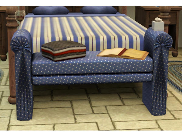 The Sims Resource Seaside Bedroom Bed Bench Endtable