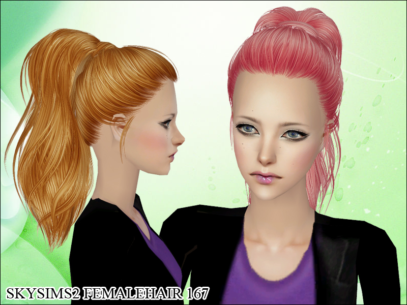 The Sims Resource - Skysims Hair 167Mesh