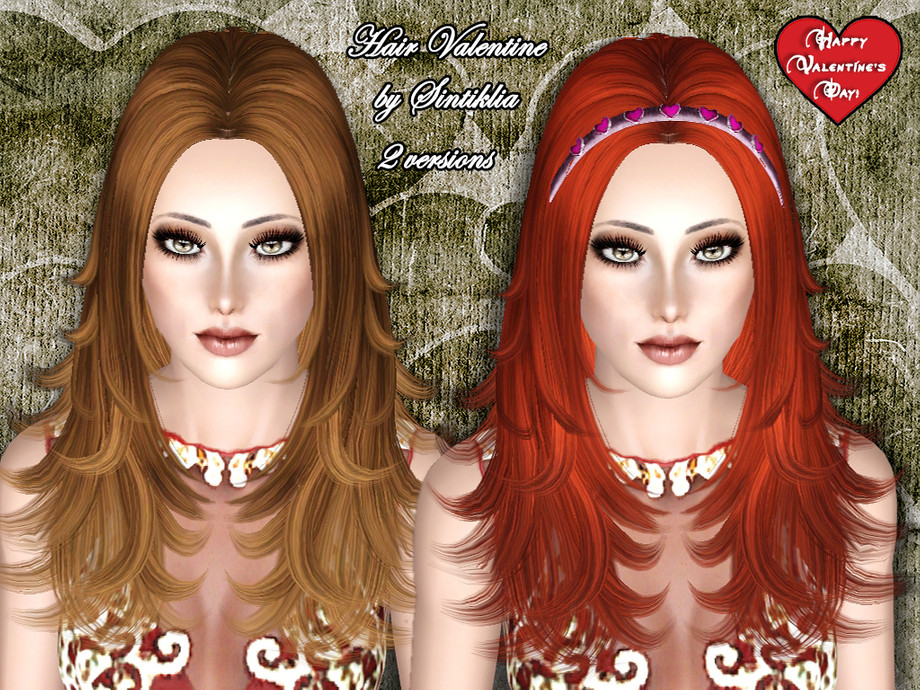 The Sims Resource - Sintiklia - Female hair Valentine