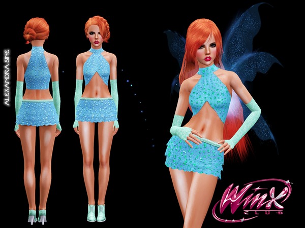The Sims Resource - Winx Club S1 Bloom Costume