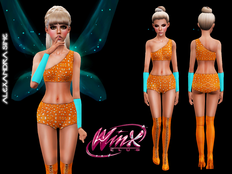 The Sims Resource - Winx Club S1 Stella Costume