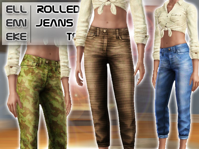 Ellemieke's Rolled-up jeans for teens