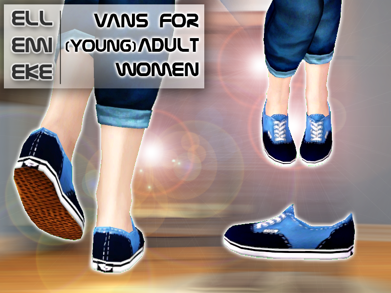 The Sims Resource - Vans 'Off the Wall' for (young) Adult Women