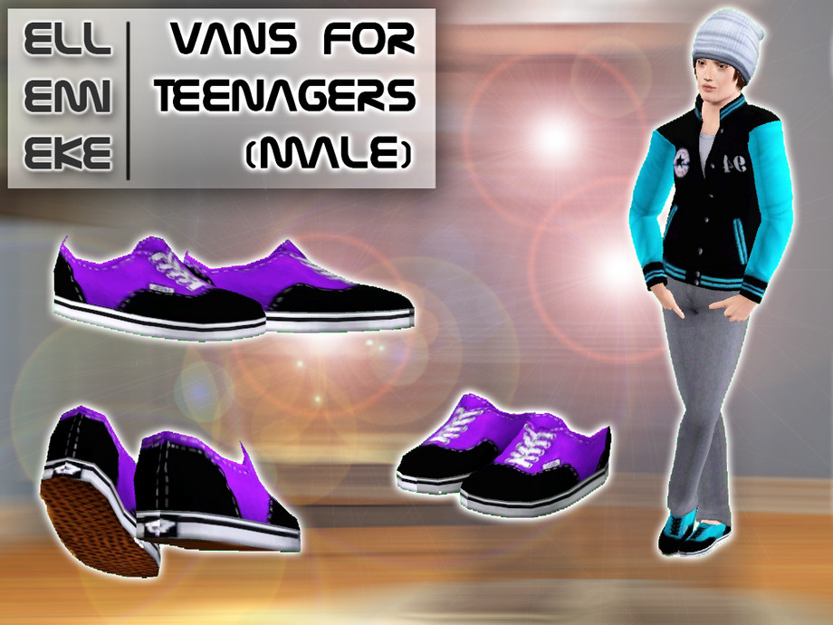 The Sims Resource - Vans 'Off the Wall' for Teen Men
