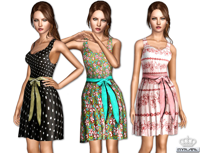 The Sims Resource - Pleated Summer Dress