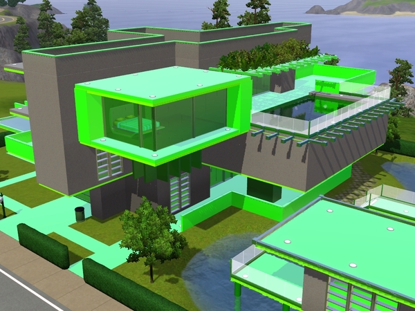 RamboRocky90's Futuristic Modern Green Home