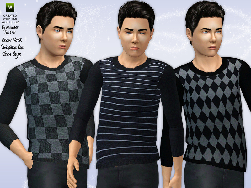 The Sims Resource - Crew Neck Sweater