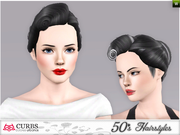 The Sims Resource Curbs 50s Hairstyles02