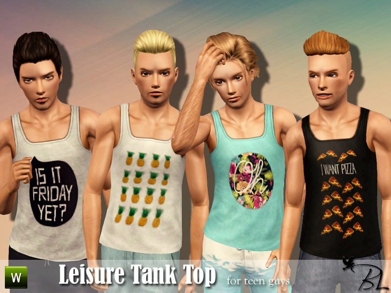 The Sims Resource - Teen Leisure Tank Top