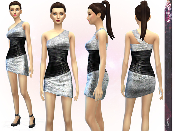The Sims Resource - Black Sensation Dress