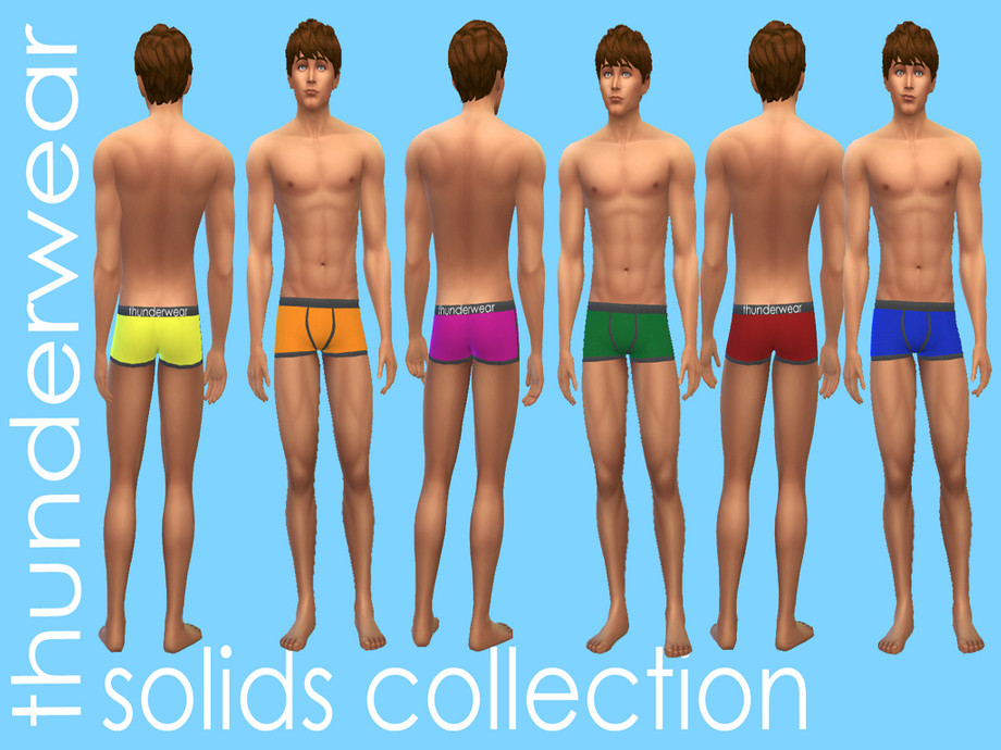 The Sims Resource thunderwear Men s Underwear Solids Collection