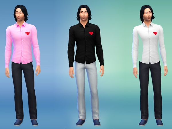 The Sims Resource - PLAY comme des garcons Shirt