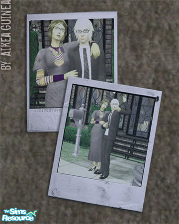 The Sims Resource - Treasure Hiding - Scattered Vintage Photographs - Polaroid  2
