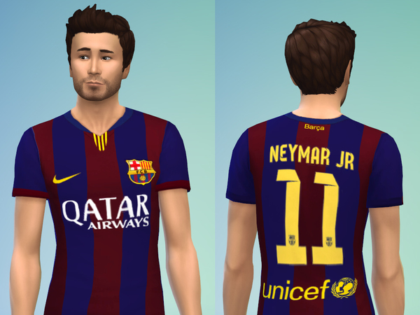 VaRtAq Neymar Jr Barcelona Home Jersey, Messi Jersey, 14-15 Champions League Final Jersey