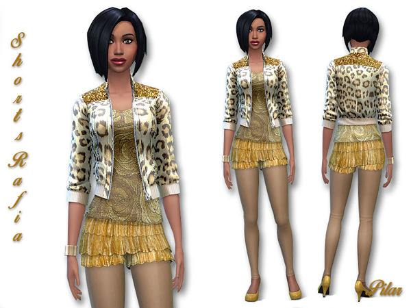 The Sims Resource - ShortsFrillLace_Rafia