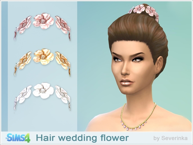 The Sims Resource - Wedding hair flower
