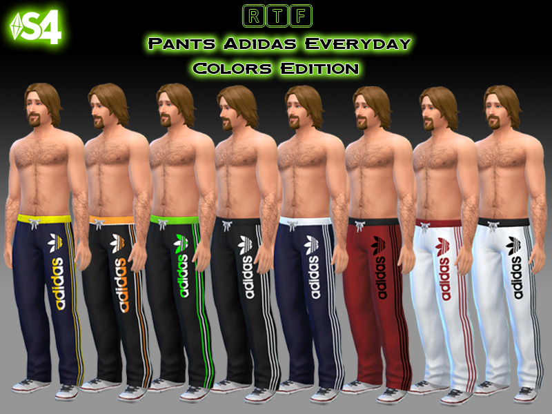 The Sims Resource - Pants Adidas Everyday Colors Edition